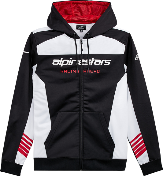 Alpinestars Session LXE Fleece Hoodie - Black/White, XL - Part #1232511001020XL