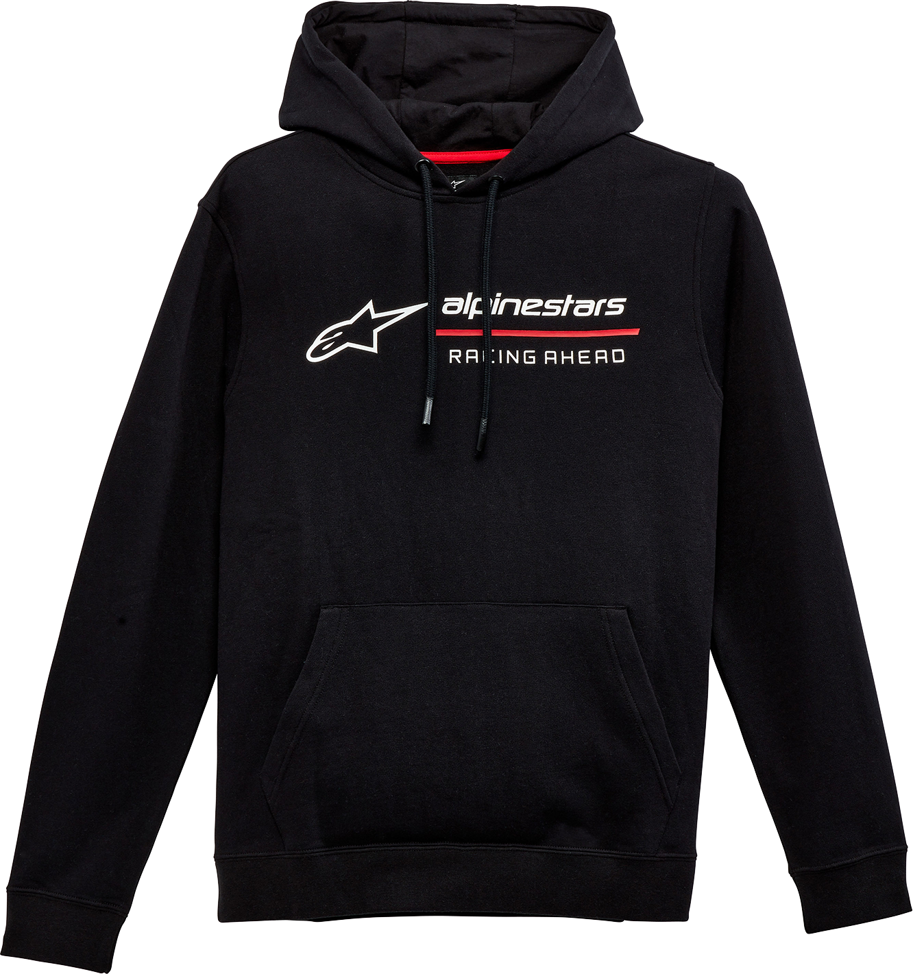 Alpinestars Linear Race Hoodie 2XL - Black with Front Logo Graphic
