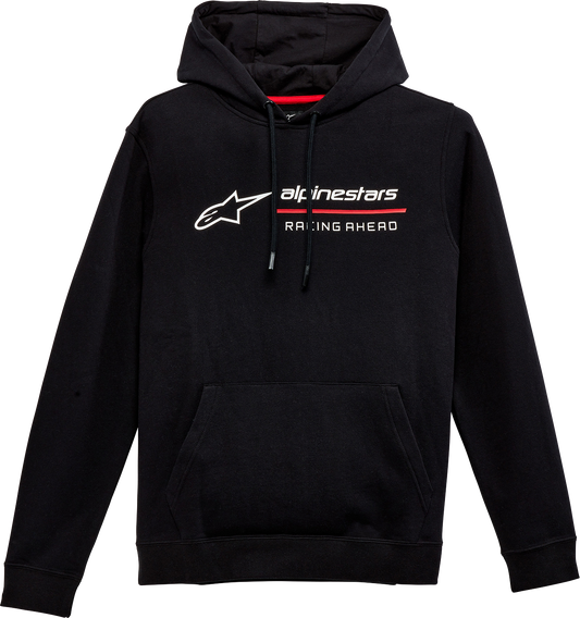 Alpinestars Linear Race Hoodie 2XL - Black with Front Logo Graphic