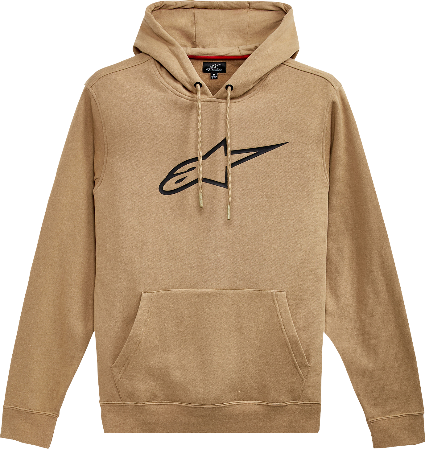 Alpinestars Ageless V2 Hoodie - Sand/Black, 2XL - Comfortable Cotton-Polyester Blend with Embroidered Logo