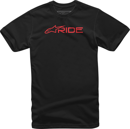 Alpinestars Ride 3.0 T-Shirt - Black/Red, 2XL - Comfortable Combed Cotton by Alpinestars Part 12327220010302X