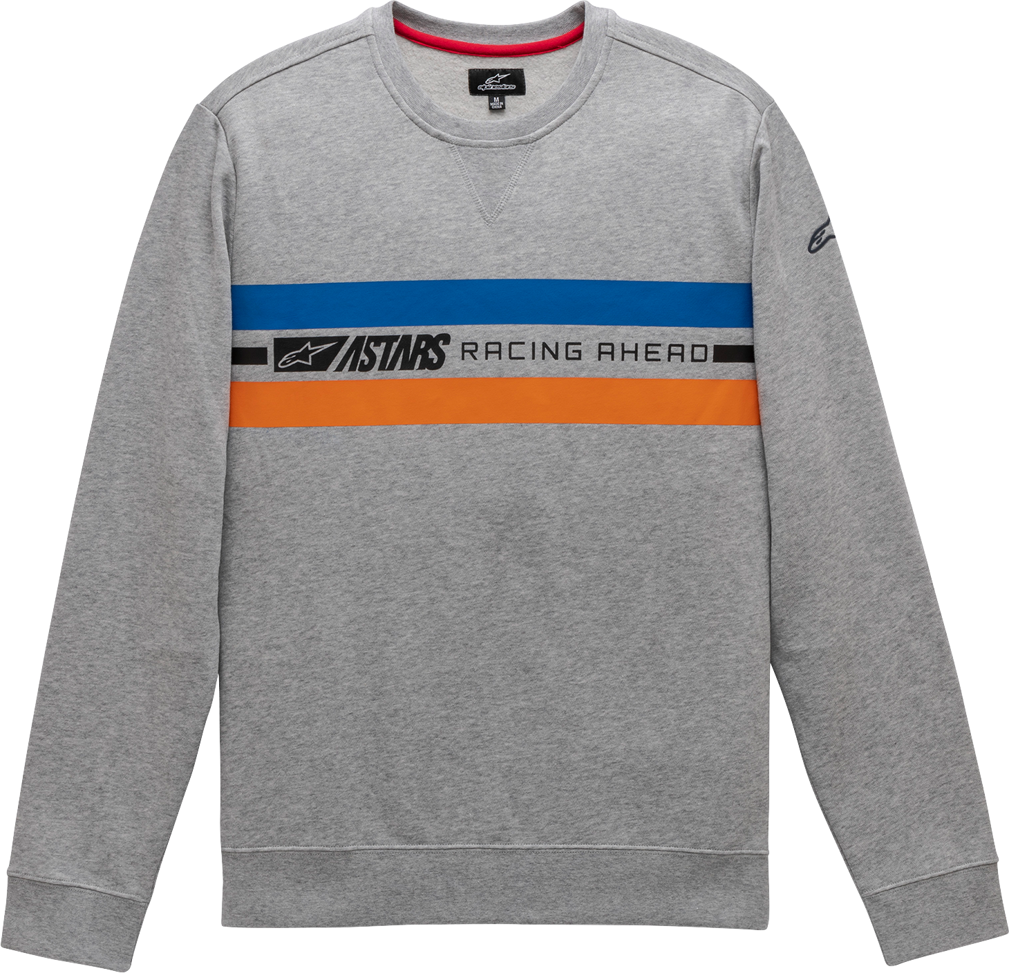 Alpinestars Highway Crew Fleece - Heather Gray, Medium (Part #1211511301026M)