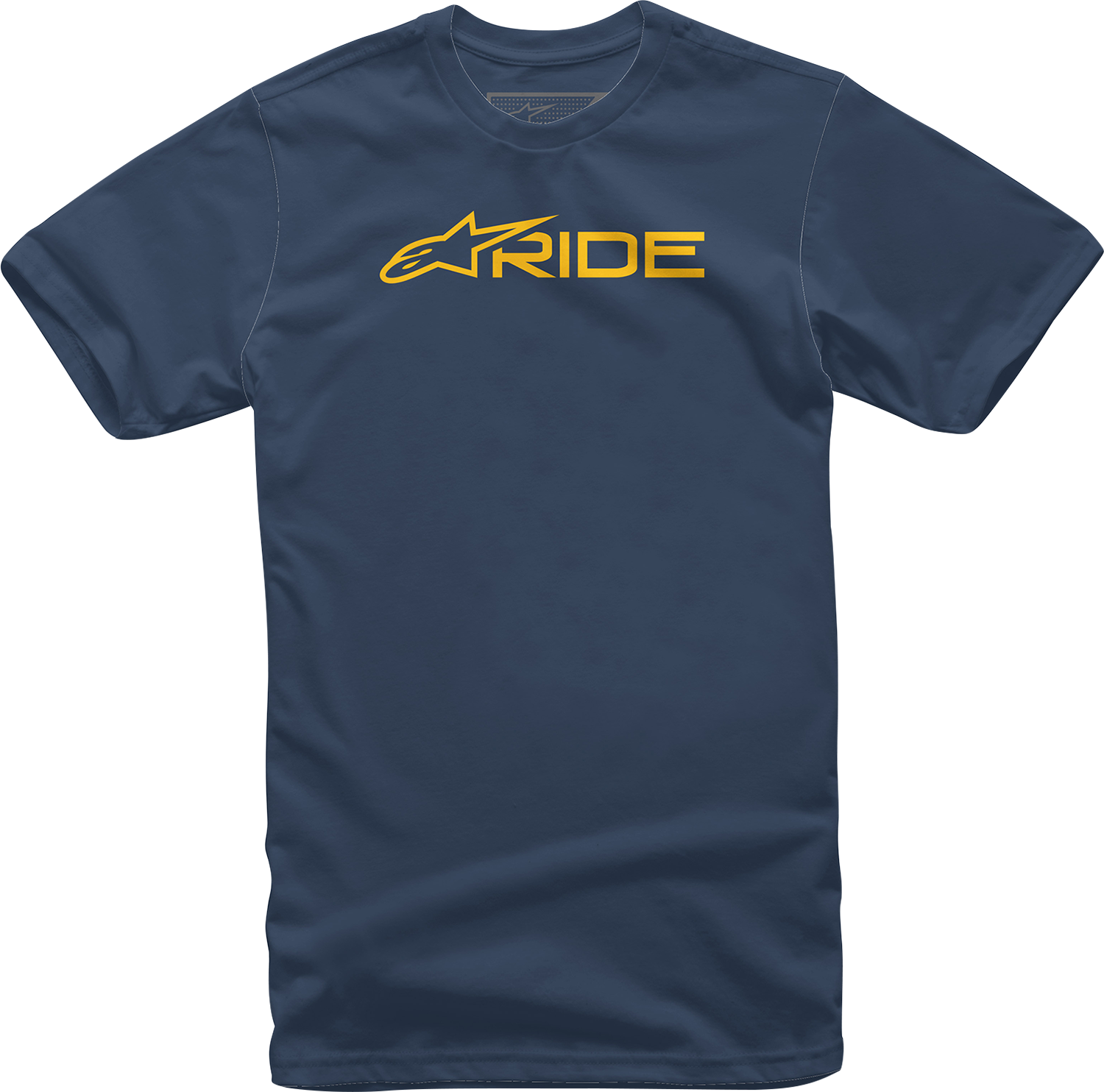 Alpinestars Ride 3.0 T-Shirt - Navy/Gold - Large (Part #1232-722007059L)