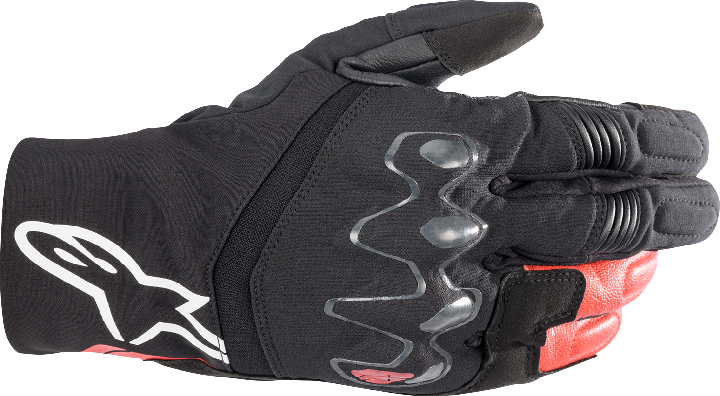 Alpinestars Hyde XT DrystarXF® Motorcycle Gloves - Large, Black/Bright Red