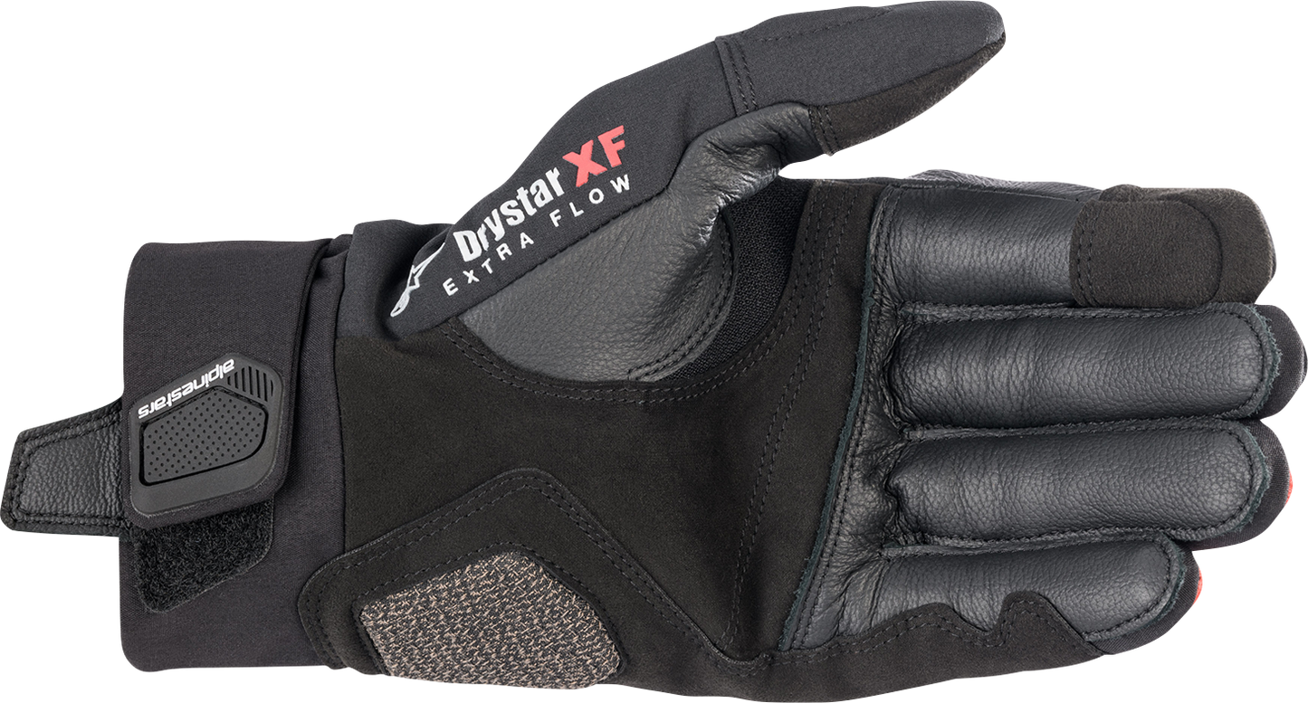 Alpinestars Hyde XT DrystarXF® Motorcycle Gloves - Large, Black/Bright Red