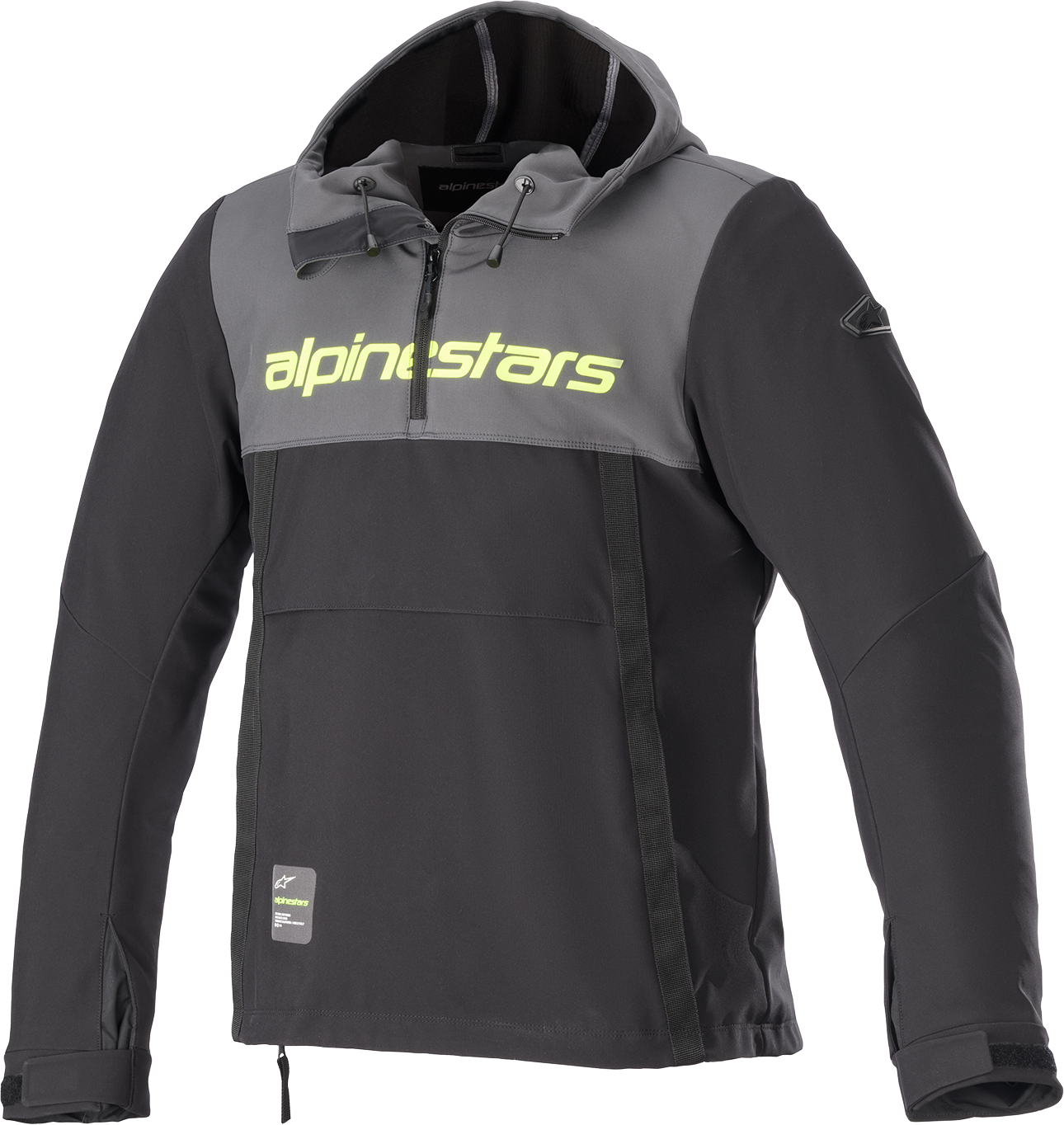 Alpinestars Sherpa Jacket 4208123-9151-S - Black, Gray, and Yellow, Small