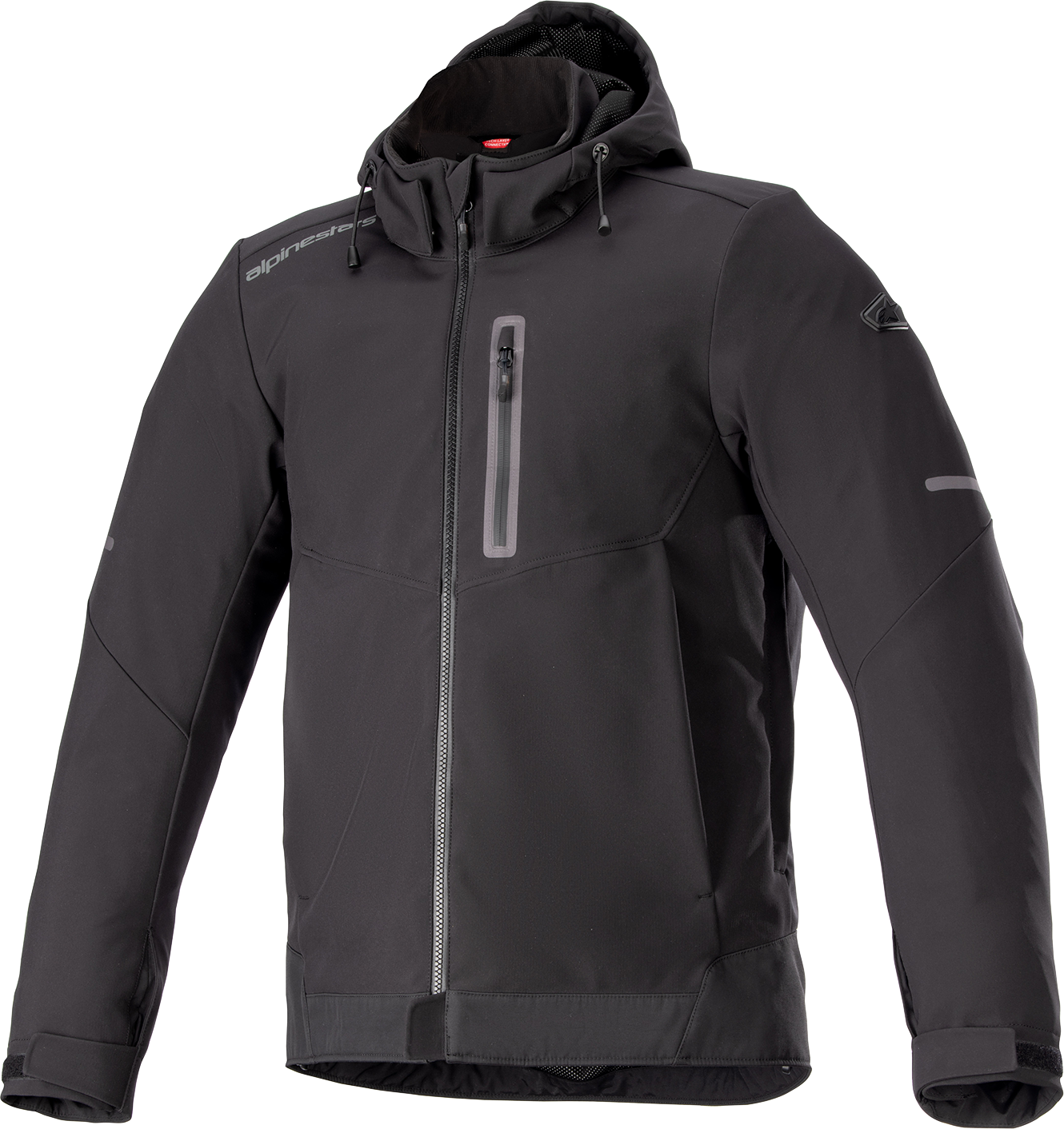Alpinestars Neo Waterproof Jacket 4XL - Black with Durable Zip Closure and Practical Storage
