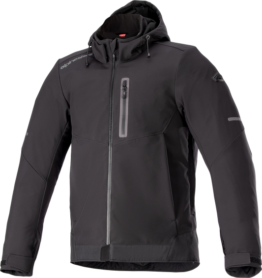 Alpinestars Neo Waterproof Jacket 4XL - Black with Durable Zip Closure and Practical Storage