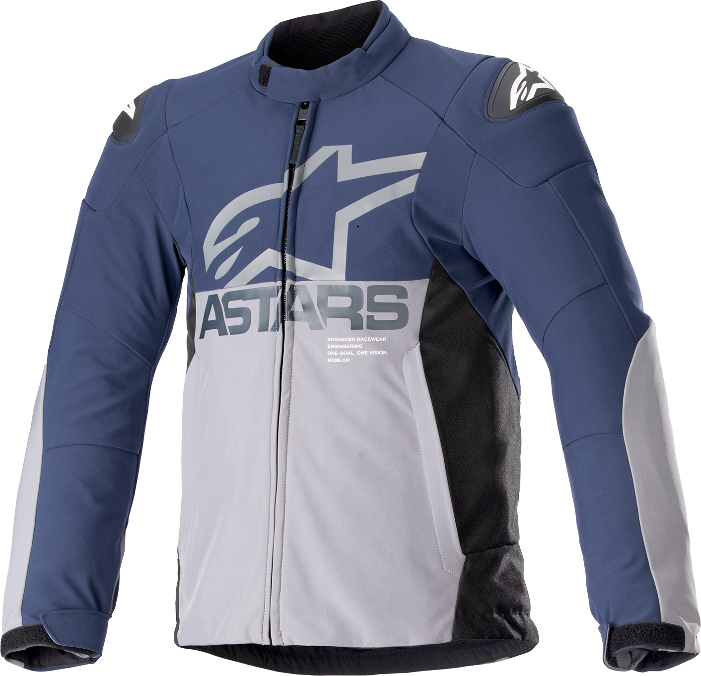 Alpinestars SMX Waterproof Jacket Night Navy/Dark Gray XL — Advanced Motorcycle Riding Gear with Tech-Air® 5 Compatibility