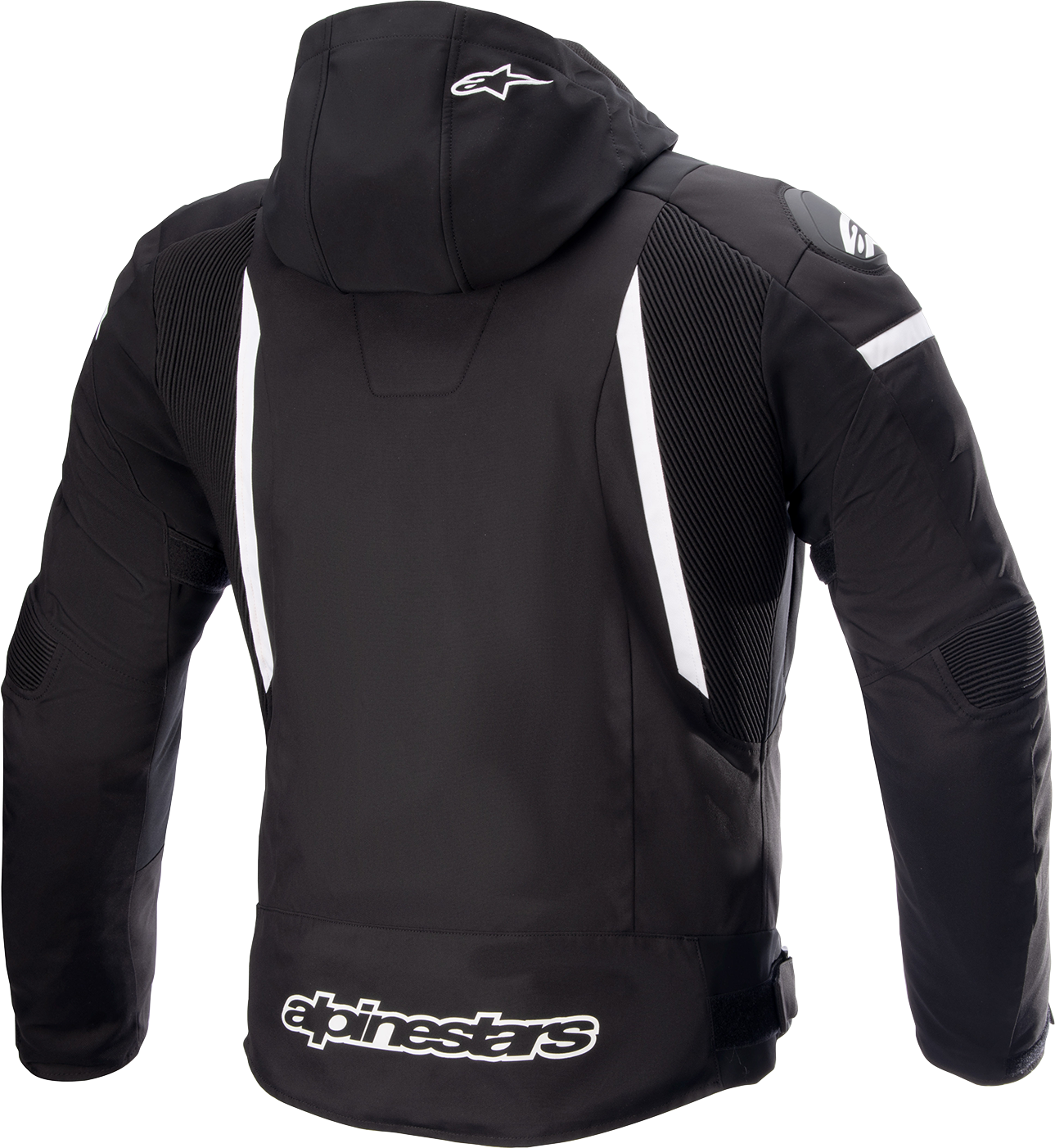Alpinestars Zaca Waterproof Jacket 3XL - Black/White with Nucleon Flex Pro Armor Compatibility