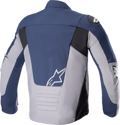 Alpinestars SMX Waterproof Jacket Night Navy/Dark Gray 2XL - Advanced Motorcycle Gear with Tech-Air® 5 Compatibility