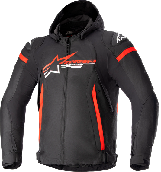 Alpinestars Zaca Waterproof Jacket - Black, Bright Red & White, 2X