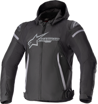 Alpinestars Zaca Waterproof Jacket - Black/Dark Gray, XL (Part No. 3206423-111-XL)