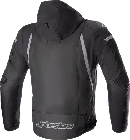 Alpinestars Zaca Waterproof Jacket - Black/Dark Gray, XL (Part No. 3206423-111-XL)