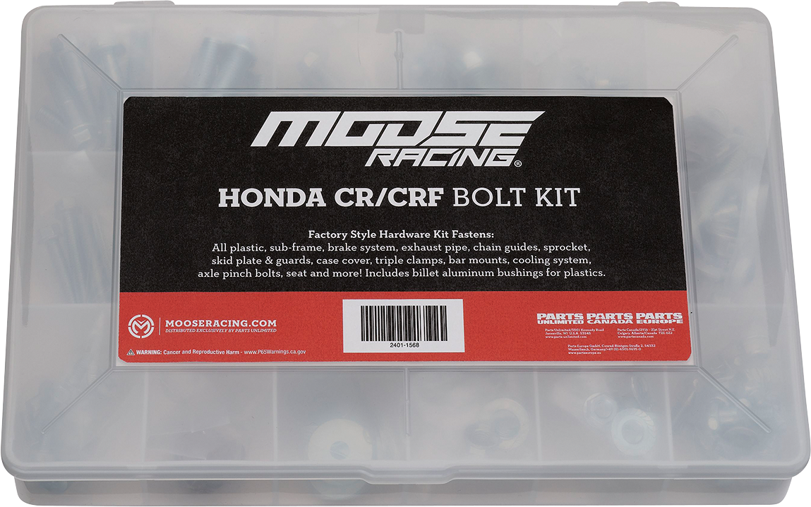 MOOSE OFFROAD Bolt Kit for Honda CR/CRF Models (Part BKP-03)