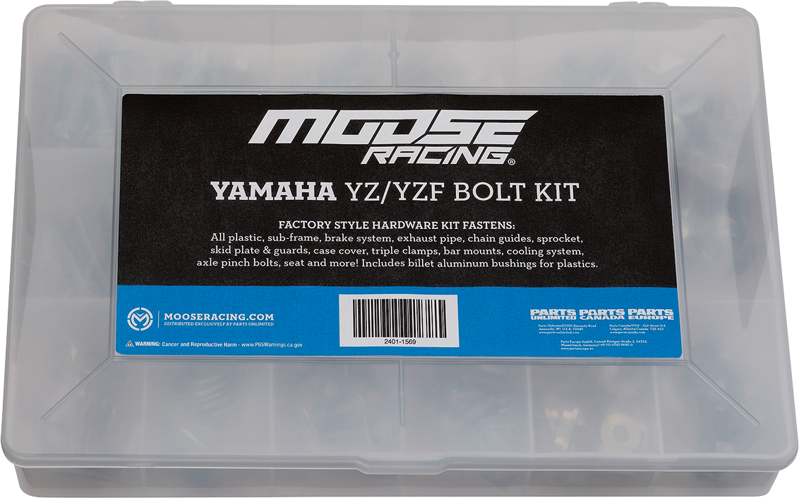 Moose Offroad YZ/YZF BKP-04 Bolt Kit - 200 Pieces for Honda Dirt Bikes