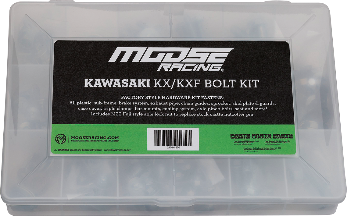 MOOSE OFFROAD KX/KXF Bolt Kit - BKP-05 for Kawasaki Dirt Bikes
