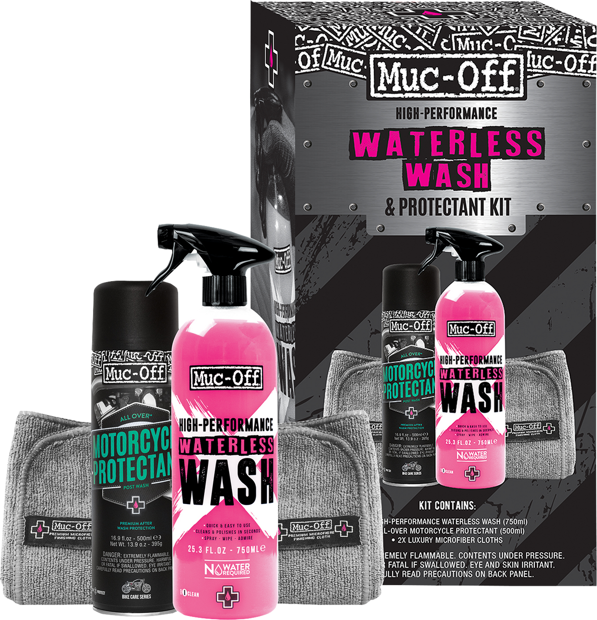 MUC-OFF USA Motorcycle Waterless Wash & Protectant Kit 20029US