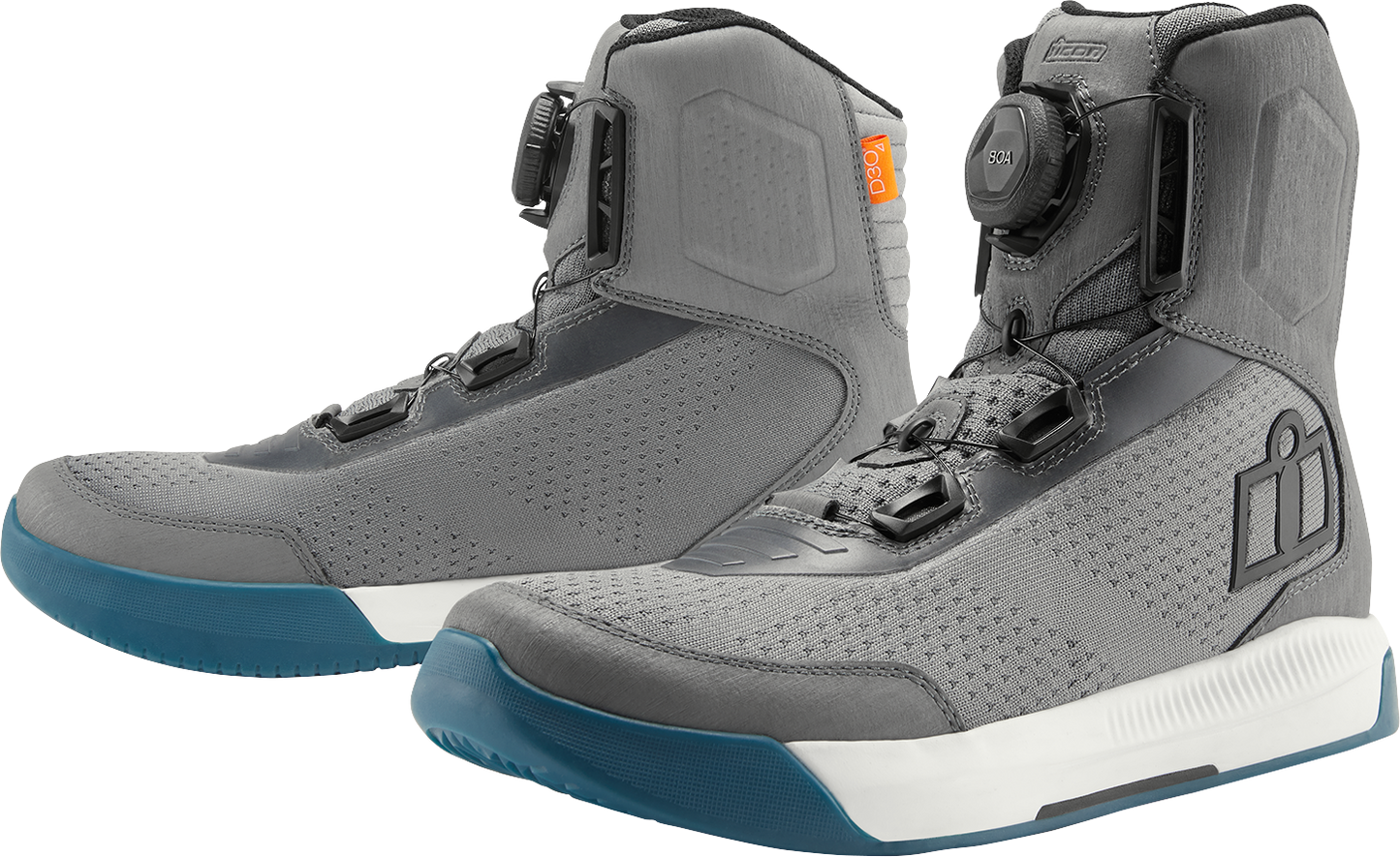 ICON Overlord™ Vented Boots - Gray US 8 / EU 41 - Part Number 3403-1269