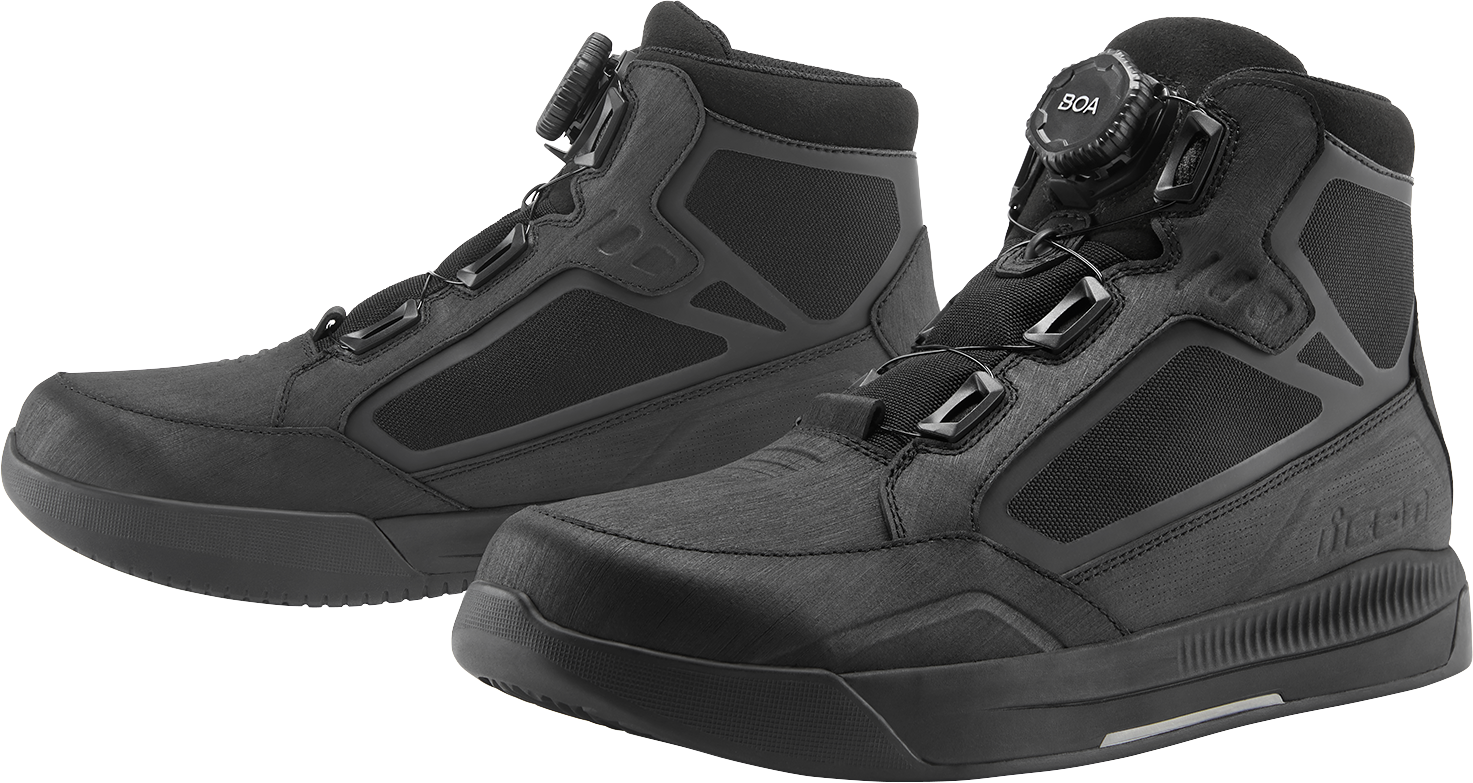 ICON Patrol 3™ Waterproof Boots - Black, Size 10.5, Part #3403-1286