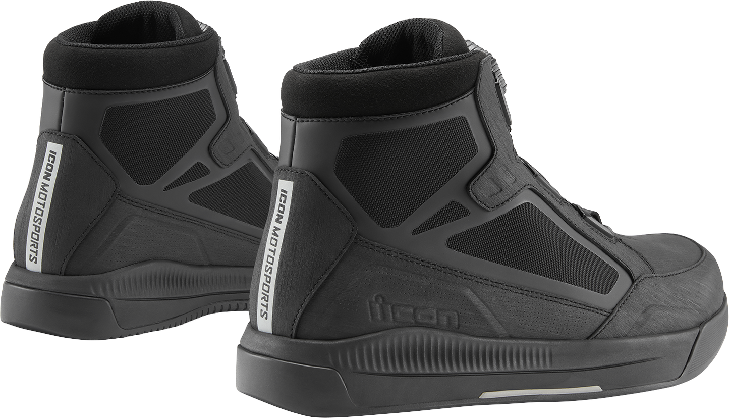 ICON Patrol 3™ Waterproof Boots - Black, Size 10.5, Part #3403-1286