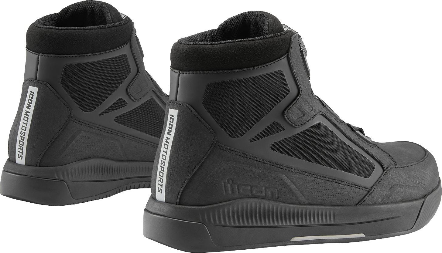 ICON Patrol 3™ Waterproof Boots - Black, Size 10.5, Part #3403-1286
