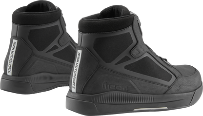 ICON Patrol 3™ Waterproof Boots - Black, Size 10.5, Part #3403-1286