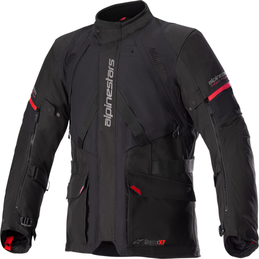 Alpinestars Monteira Drystar® XF Jacket - Black/Red Small, Durable 2L Hard Shell with Detachable Thermal Liner