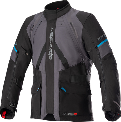 Alpinestars Monteira Drystar® XF Jacket Small - Gray/Black/Blue with Detachable Thermal Liner and Enhanced Durability