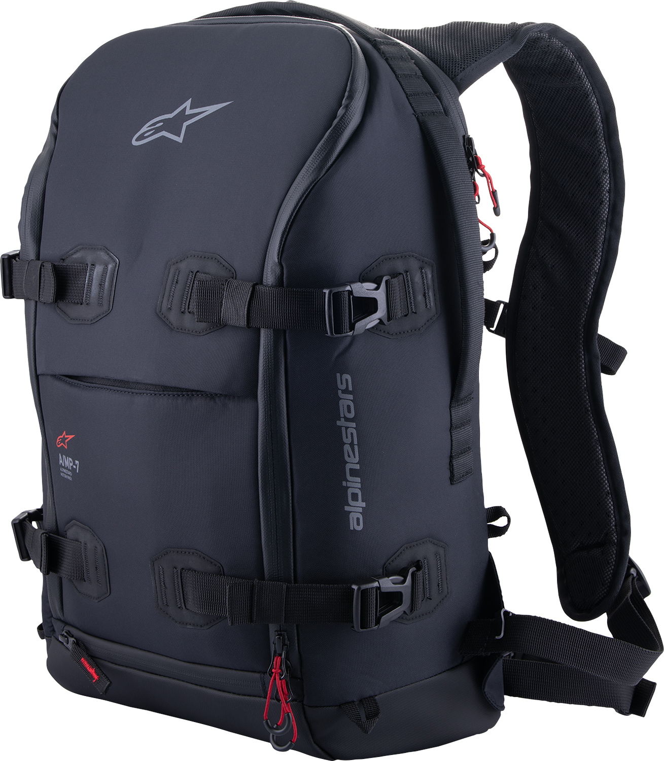 Alpinestars AMP-7 Technical Backpack - Black (Part Number 6108023-1100-OS)