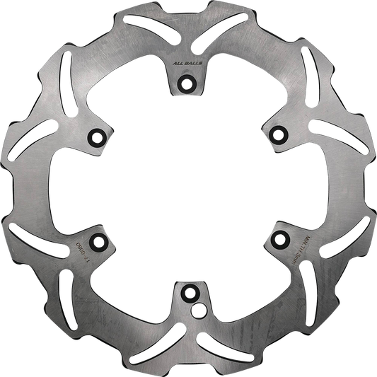 ALL BALLS Brake Rotor 18-0060 – Durable Stainless Steel with Slotted Wave Design for Optimal Cooling