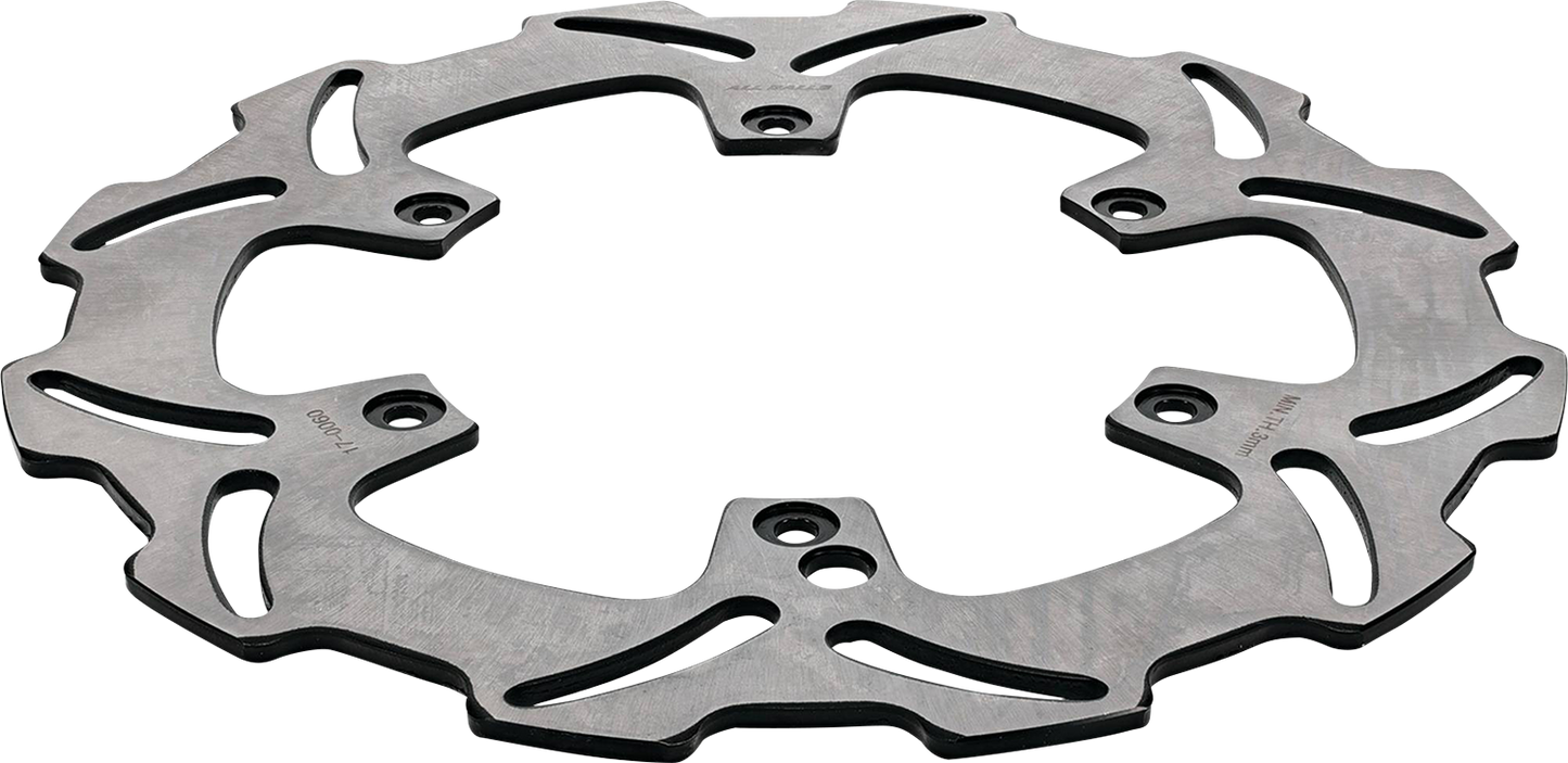 ALL BALLS Brake Rotor 18-0060 – Durable Stainless Steel with Slotted Wave Design for Optimal Cooling