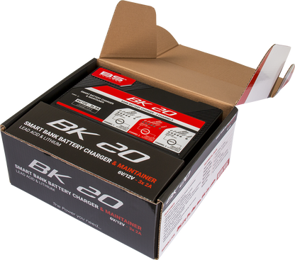 BS Battery BK20 700554 Battery Charger and Maintainer for 6V and 12V Lead Acid and Lithium Batteries