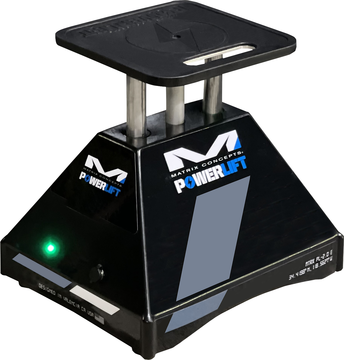 MATRIX CONCEPTS, LLC E 2.0 Powerlift Stand – Gray MPL-101 for Off-Road Motorcycles