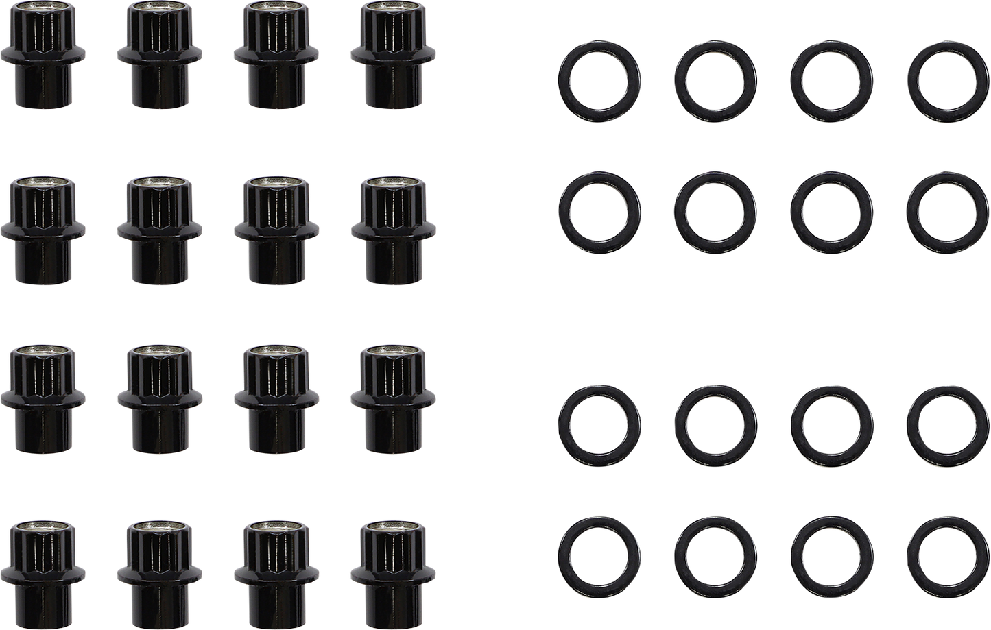 MOOSE OFFROAD Lug Nuts for Carbon Fiber Wheels, Steel, 12 mm x 1.25 Inch - Pack of 16