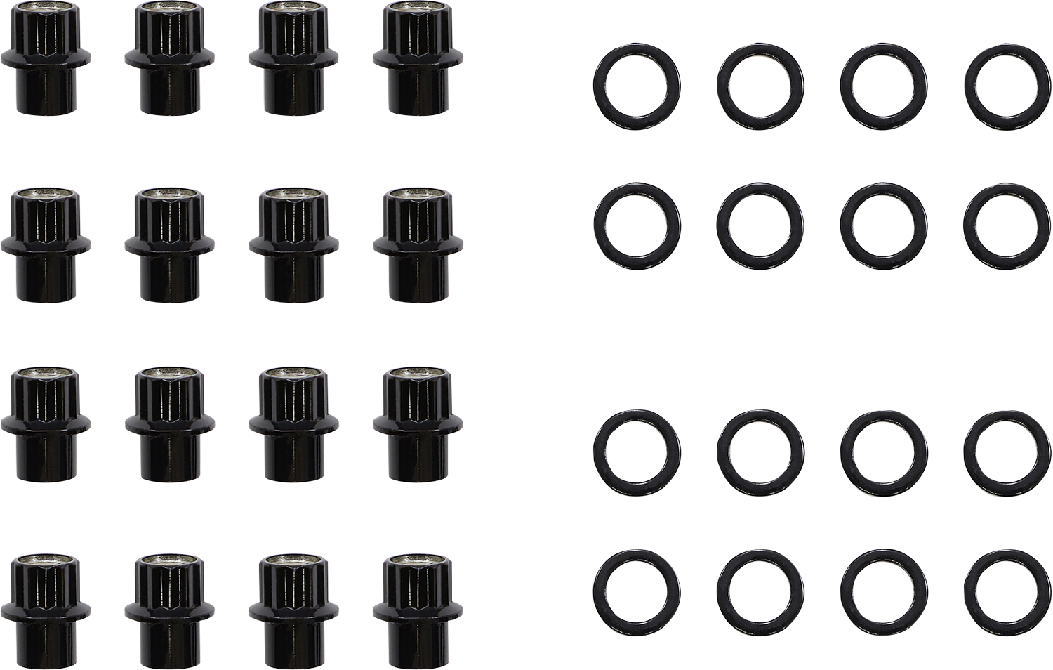 MOOSE OFFROAD Lug Nuts for Carbon Fiber Wheels, Steel, 12 mm x 1.25 Inch - Pack of 16