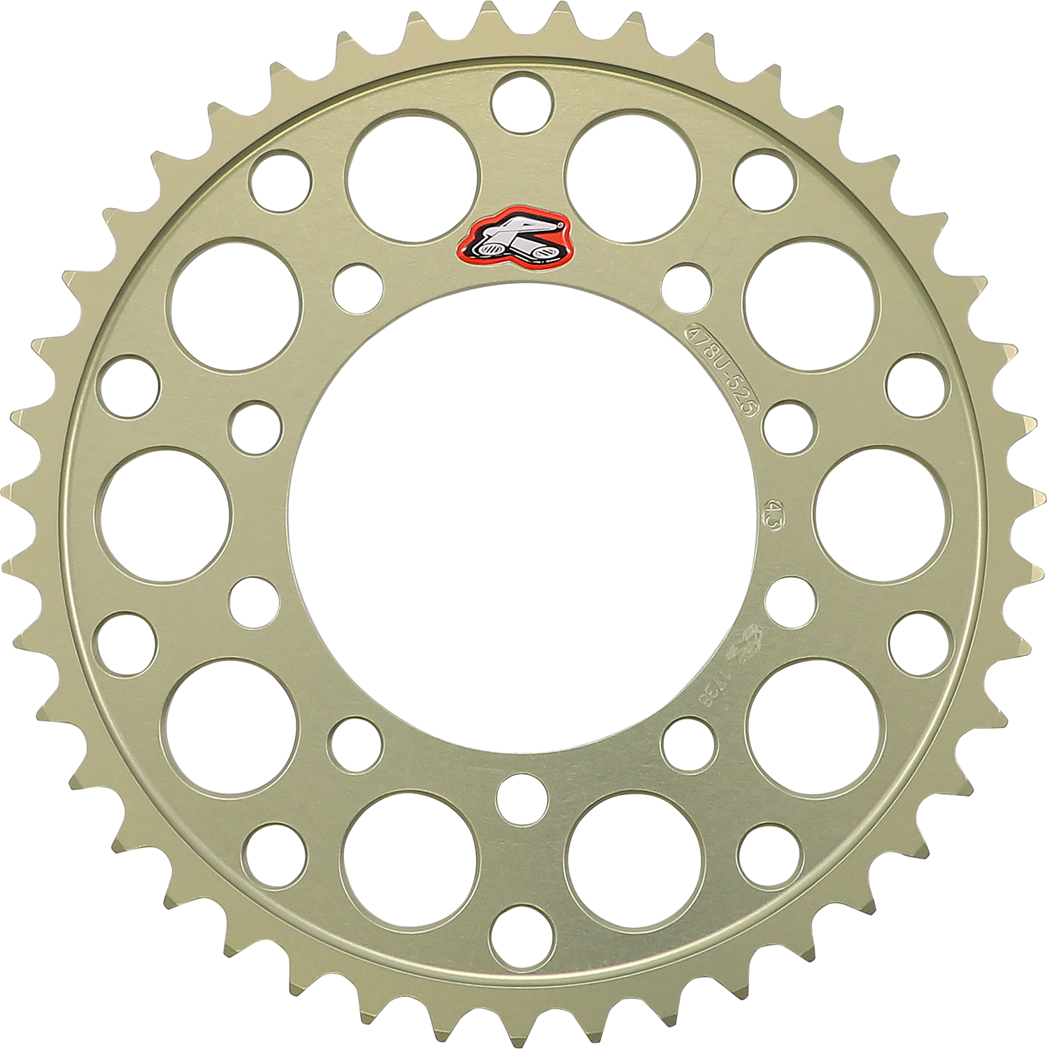 Renthal Rear Sprocket - Aluminum 43 Tooth for Aprilia - Part #478U-525-43P-HA