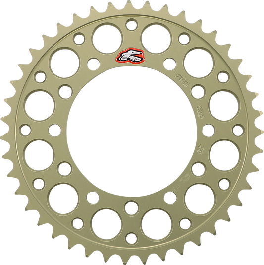 Renthal 210U-525-43P-HA Aluminum Rear Sprocket for Suzuki and Yamaha, 43 Tooth