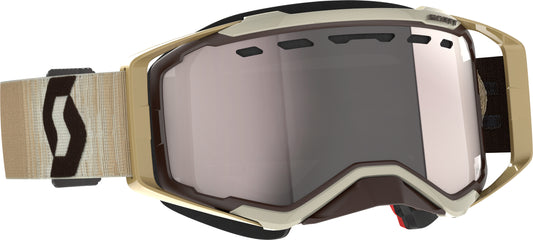 Scott Prospect Snowcross Goggle Beige/Brown with Silver Chrome Lens - Part 272846-1074313