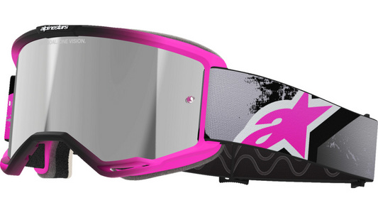 Alpinestars Vision 5 Goggle - Lahnd - Iron/Pink - Silver Mirror Lens 5100626-9284