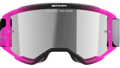 Alpinestars Vision 5 Goggle Lahnd Iron Pink Fluo Mirror Silver Lens 5100626-9284-O/S