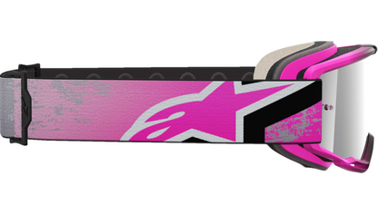 Alpinestars Vision 5 Goggle Lahnd Iron Pink Fluo Mirror Silver Lens 5100626-9284-O/S
