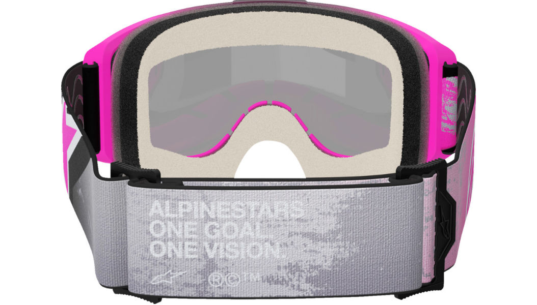 Alpinestars Vision 5 Goggle Lahnd Iron Pink Fluo Mirror Silver Lens 5100626-9284-O/S