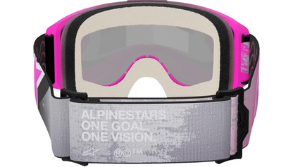 Alpinestars Vision 5 Goggle Lahnd Iron Pink Fluo Mirror Silver Lens 5100626-9284-O/S