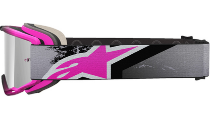 Alpinestars Vision 5 Goggle Lahnd Iron Pink Fluo Mirror Silver Lens 5100626-9284-O/S
