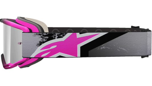 Alpinestars Vision 5 Goggle - Lahnd - Iron/Pink - Silver Mirror Lens 5100626-9284