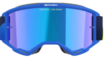 Alpinestars Vision 5 Goggle Corp Blue/Yellow w/Blue Mirror Lens 5101825-7288