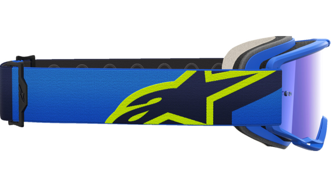 Alpinestars Vision 5 Goggle Corp Blue/Yellow w/Blue Mirror Lens 5101825-7288