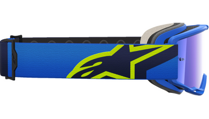 Alpinestars Vision 5 Goggle Corp Blue/Yellow w/Blue Mirror Lens 5101825-7288