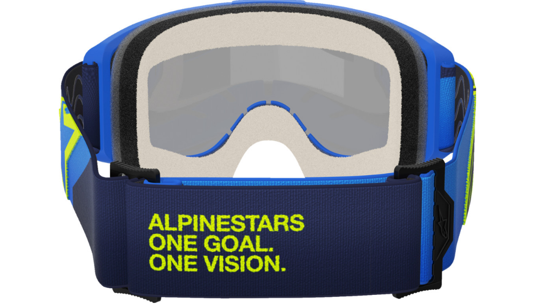 Alpinestars Vision 5 Goggle Corp Blue/Yellow w/Blue Mirror Lens 5101825-7288
